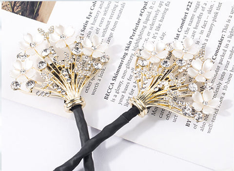 SHEFAV Fresh Flower Updo Hairstyle Bun Tool Twist Hair Clips