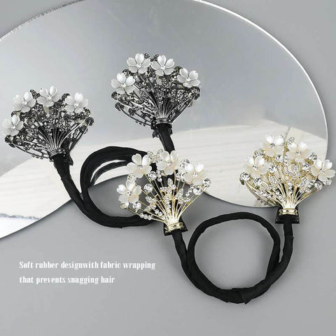SHEFAV Fresh Flower Updo Hairstyle Bun Tool Twist Hair Clips