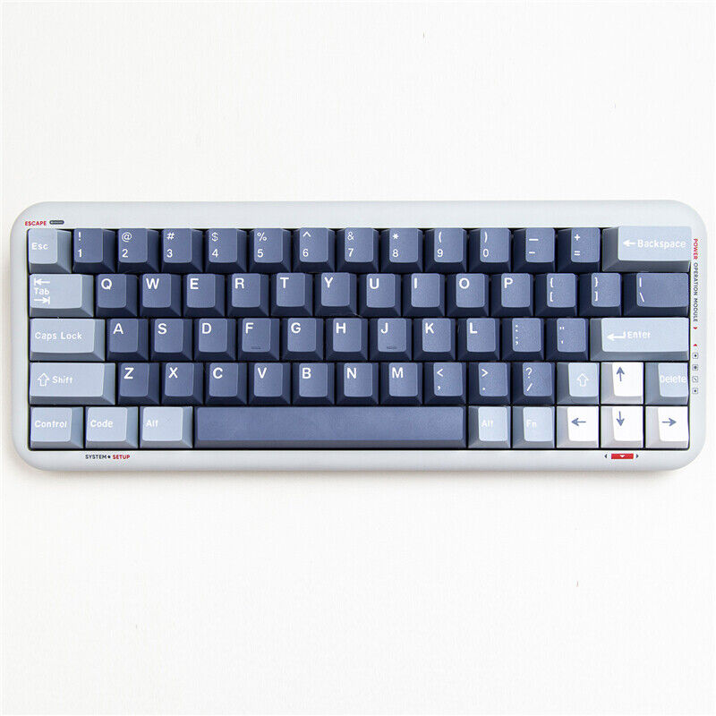 White Blue 173 Keys PBT Keycaps Set