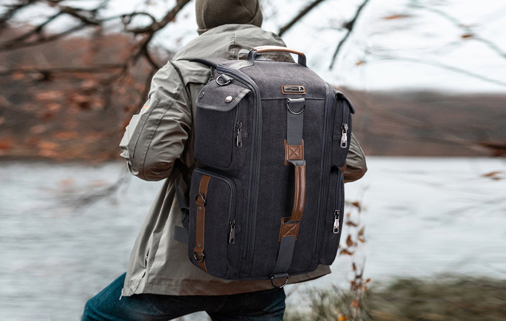 Travel Carry On Backpack Duffel Bag for men,witzman canvas latop bkack backpacks