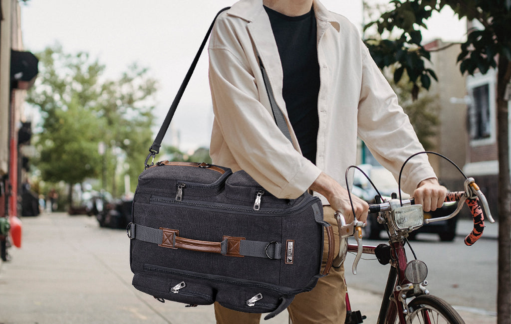 Travel Carry On Backpack Duffel Bag for men,witzman canvas latop bkack backpacks,