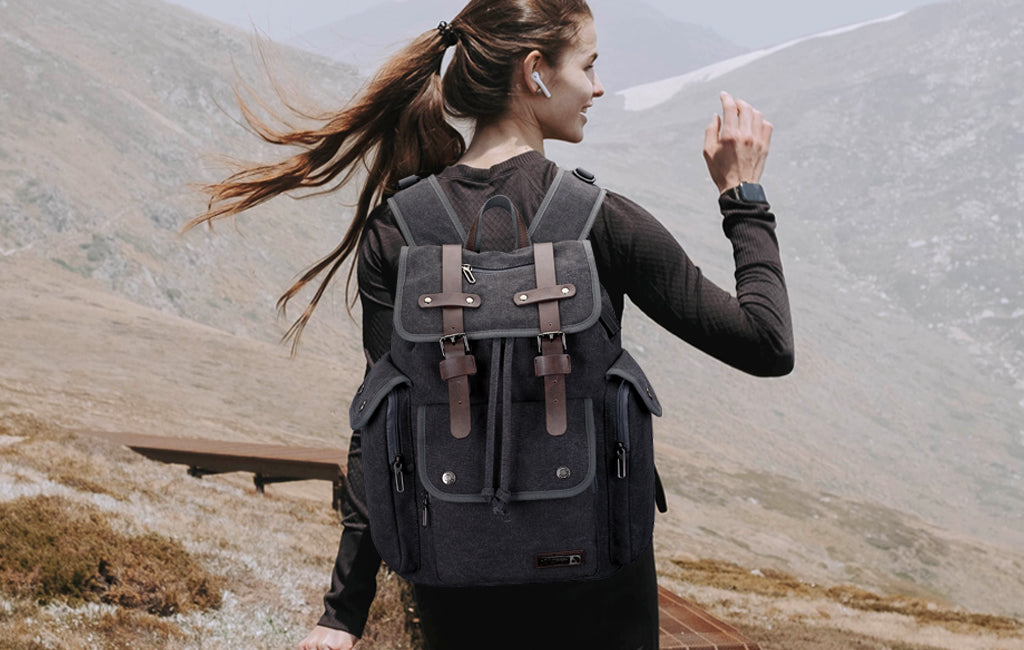 Canvas Backpack for Men Drawstring Backpack,leather travel backpack,canvas duffle bag backpack,canvas backpack for men,large bag,backpack luggage for travel for women