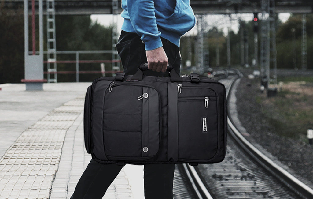 black backpack,duffel backpack for men,luggage backpack,witzman travel backpack,leather travel backpack