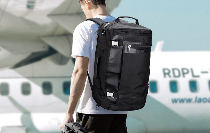 WITZMAN Carry On Travel Backpack - Premium Nylon Laptop Backpack for Men and Women