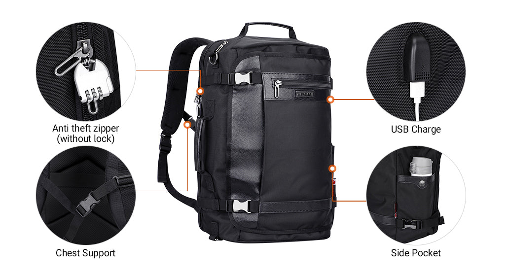 Travel Carry On Luggage Backpack,Nylon Latop Backpack for Men,WITZMAN,AWAY BACKPACK,large carry on backpack