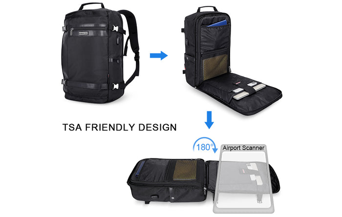 WITZMAN Travel Backpack Additional Features and Details