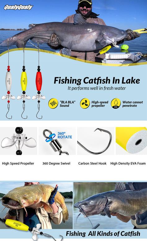 THKFISH Catfish Floats Rigs Fishing Bobbers For Santee Rig