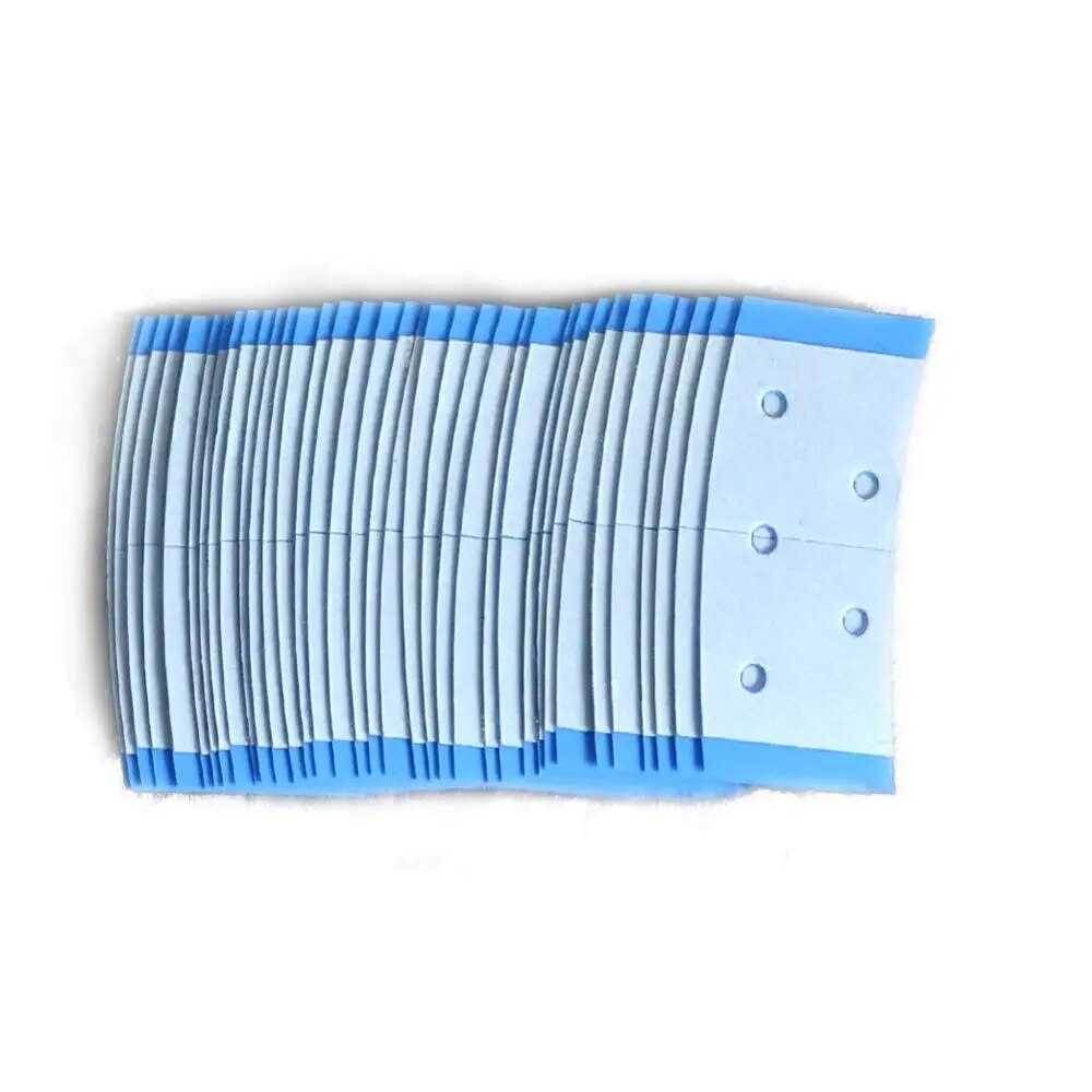 Precutted Double Sided Adhesive Tapes for Hair Extension Lace Front Support Toupee Wigs (blue color)