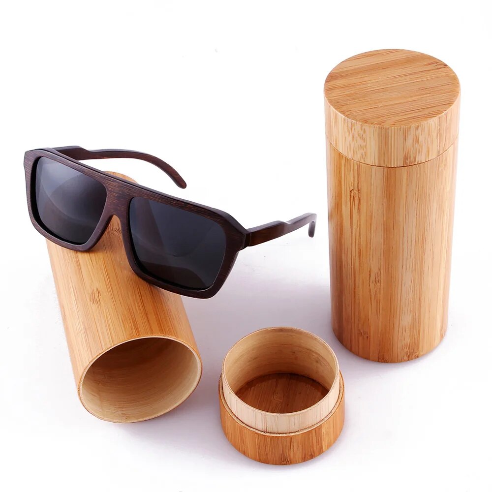 BerWer 2023 Hot Handmade Bamboo Sunglasses Polarized Lens Sun Glasses Wooden Sunglass
