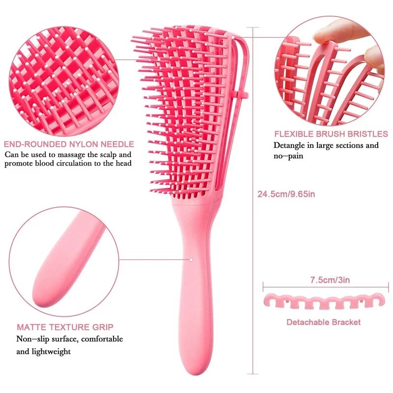 Detangling Hair Brush Scalp Massage Hair Combs Hair Brush Detangling Brush for Curly Detangler Hairbrush Women Men Styling Tools