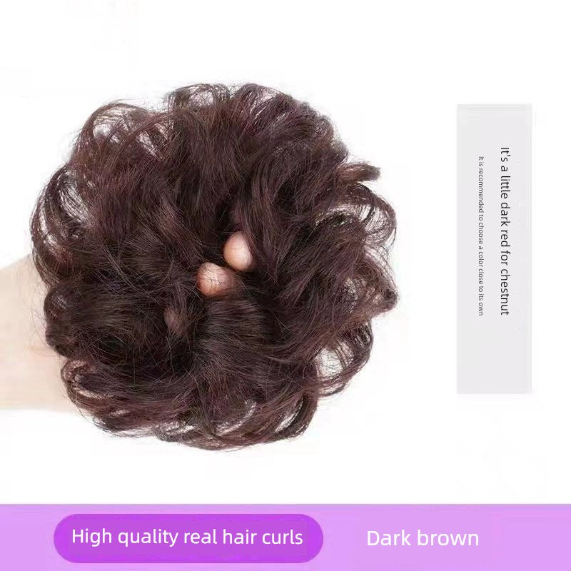 Wig Grip Hair Ring Bun Curly Hair Hair Bag Bud-like Hair Style Updo Hair Accessories Natural Realistic Fake Balls Hair Band