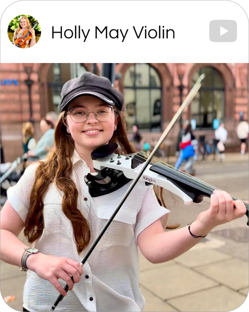 Holly May with Crozz Electric Violin