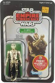 Star Wars 1982 See-Threepio C-3PO Removable Limbs Unpunched Carded