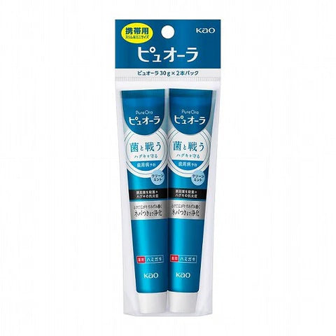 Kao Pyuora Toothpaste 30g 2pc - Clean Mint