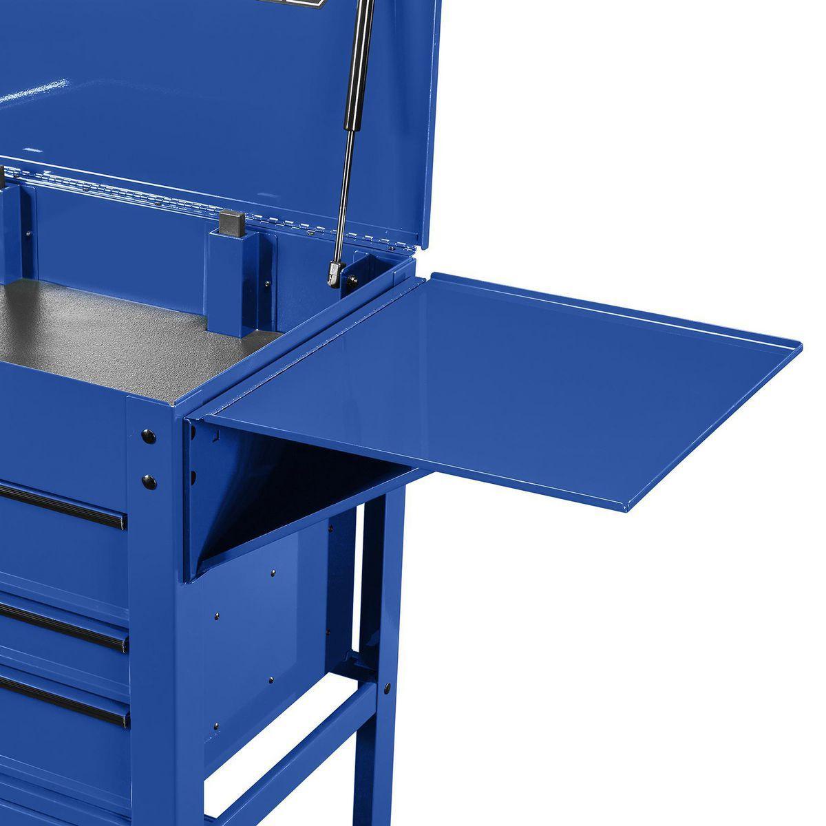 U.S. GENERAL Side Tray for 5-Drawer Mechanics Cart and 6-Drawer Full-Bank Cart, Blue