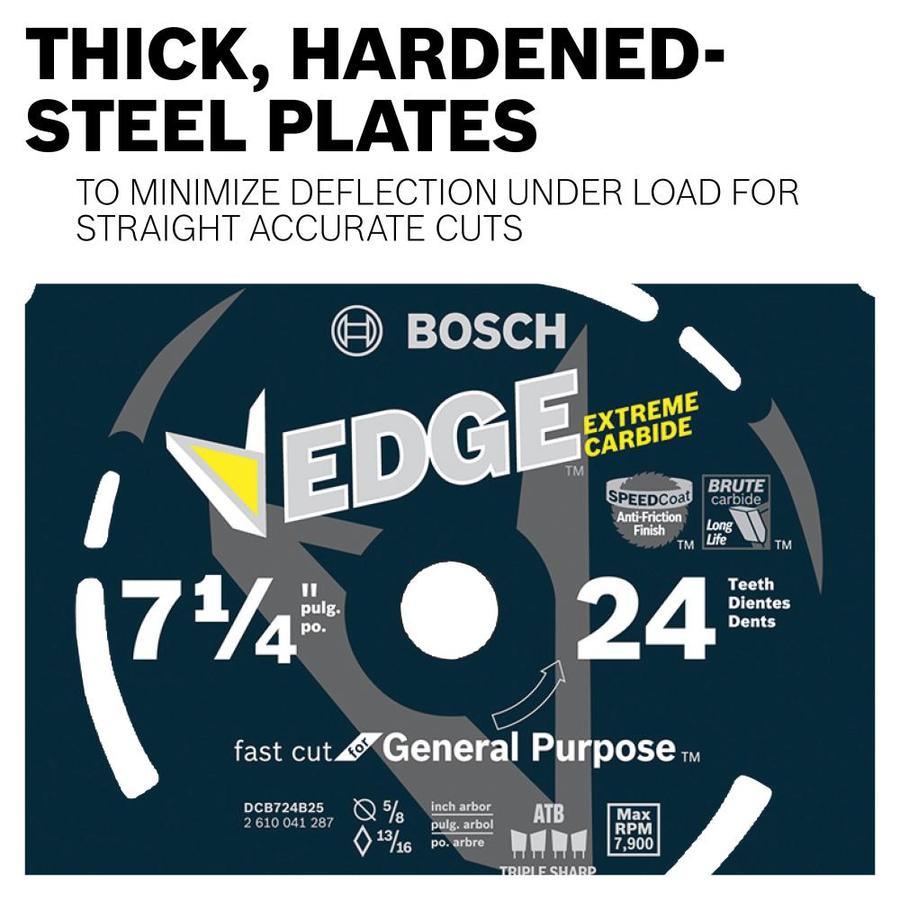 Bosch Edge 7-1/4-in 24-Tooth Tungsten Carbide-Tipped Steel Circular Saw Blade