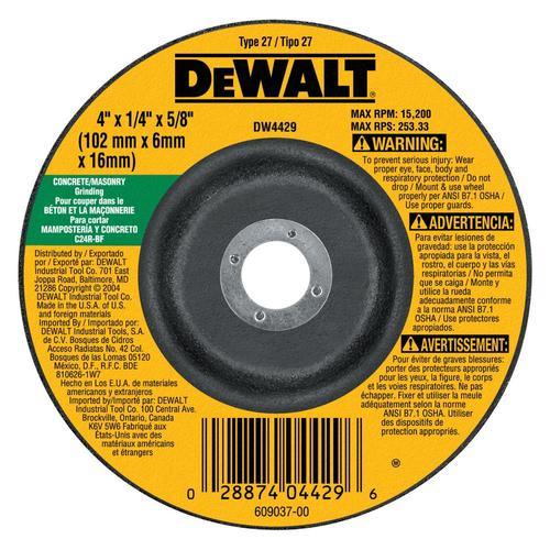 DEWALT Silicon Carbide 4.5-in Grinding Wheel