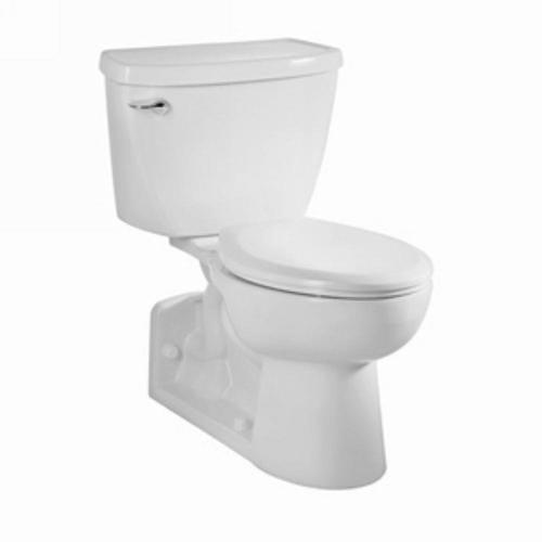 American Standard Yorkville White WaterSense Elongated Standard Height 2-Piece Toilet 4-in Rough-In Size