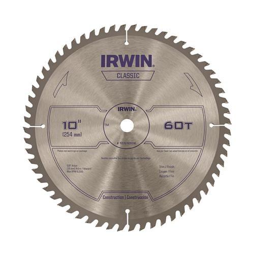 IRWIN Classic 10-in 60-Tooth Carbide Miter/Table Saw Blade