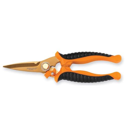 Fiskars 2.5-in Serrated Spring Assisted Soft-Grip Scissors