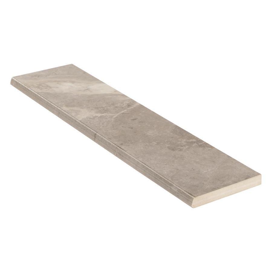 Mohawk ForeverStyle 22-Pack Gray Marble Porcelain Bullnose Trim Tile (3-in x 12-in)