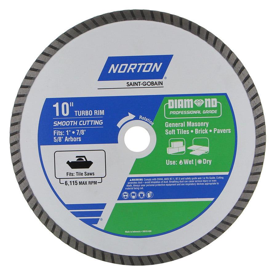 Norton 10-in Wet/Dry Turbo Diamond Saw Blade