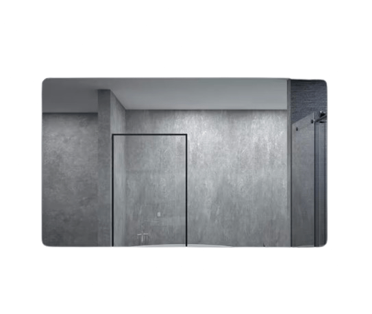 60 in. W x 36 in. H Rectangular Framed Wall Bathroom Vanity Mirror in Matte Black