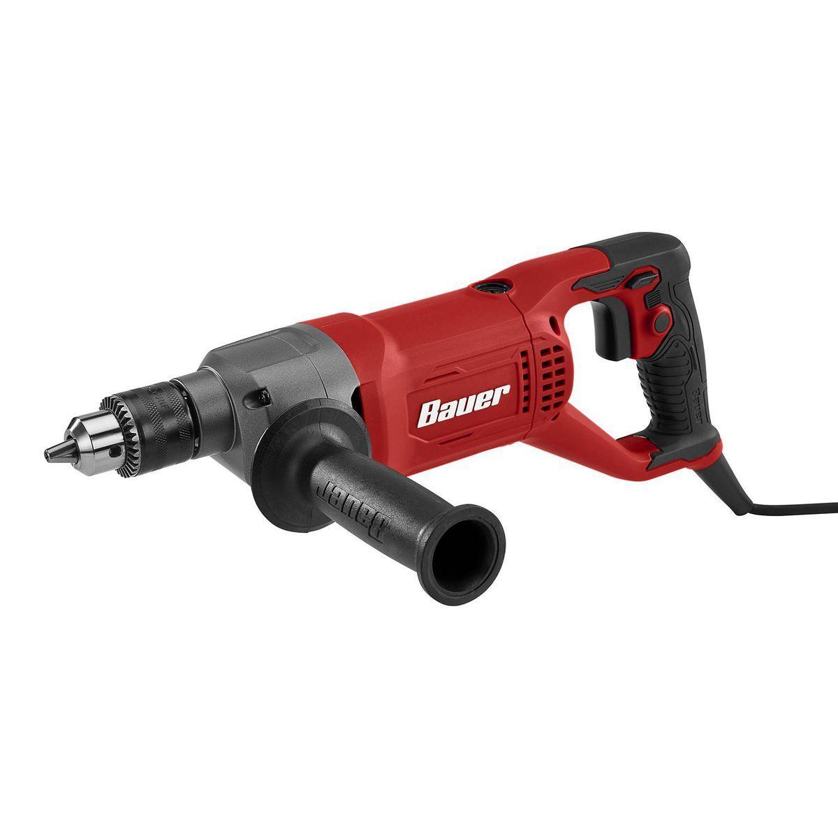 BAUER 9 Amp, 1/2 in. Variable-Speed D-Handle Drill