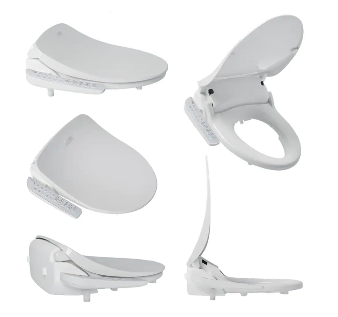 HD-7000 Electric Bidet Seat for Elongated Toilets in White with Fusion Heating Technology