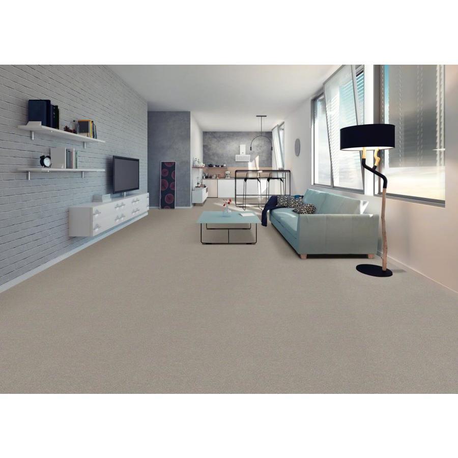 STAINMASTER Essentials Blue Diamonds III 15-ft Greige Textured Carpet (Indoor)