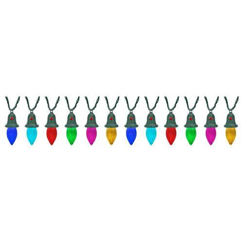 Gemmy String Lights 24-Count 23-ft Multi-Function Multicolor LED Plug-In Outdoor Christmas String Lights