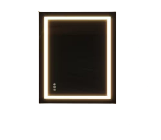 30 in. W x 36 in. H Frameless Rectangular Anti-Fog LED Light Wall Bathroom Vanity Mirror Dimmable Bright