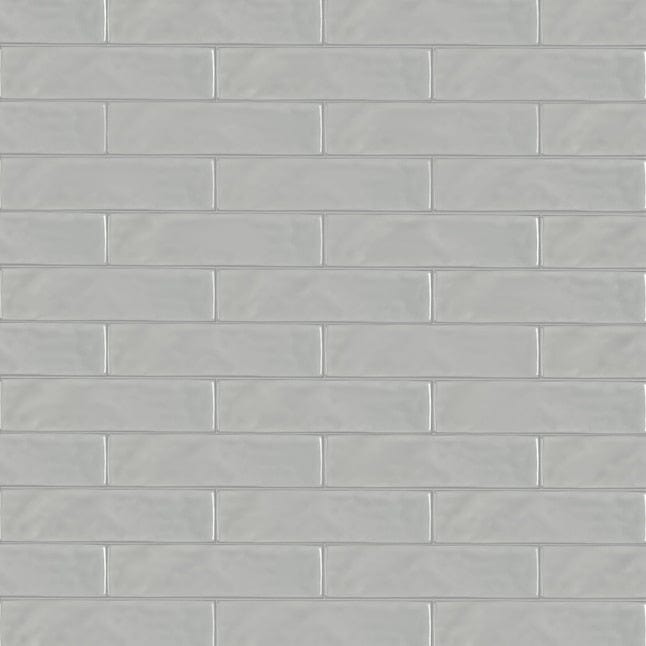 Satori 3 x 12 in Avenue Slate Grey Glossy Pressed Ceramic Tile