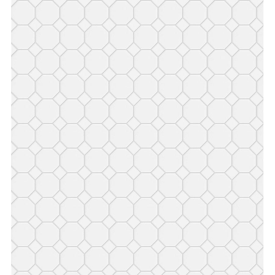 Satori Hudson Brilliant White Bistro 12-in x 12-in Matte Porcelain Hexagon Wall Tile (0.91-sq. ft/ Piece)