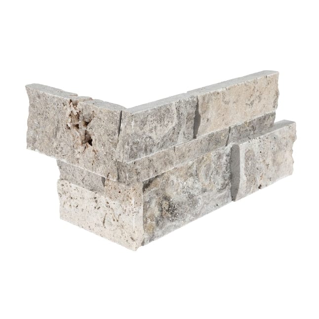 Satori Silver Crescent 6-in x 18-in Natural Stone Travertine Stone Look Wall Tile (3.66-sq. ft/ Carton)