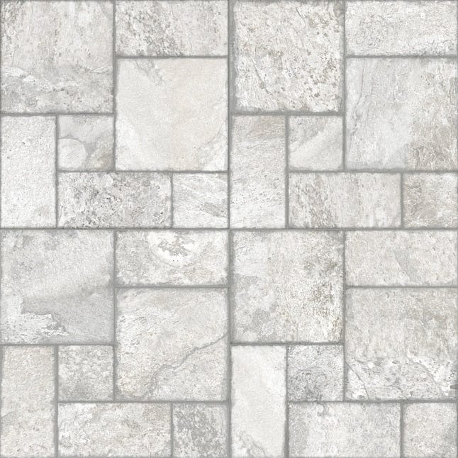 Satori Carmen Charcoal Versailles 18-in x 18-in Matte Porcelain Patterned Floor and Wall Tile (2.18-sq. ft/ Piece)