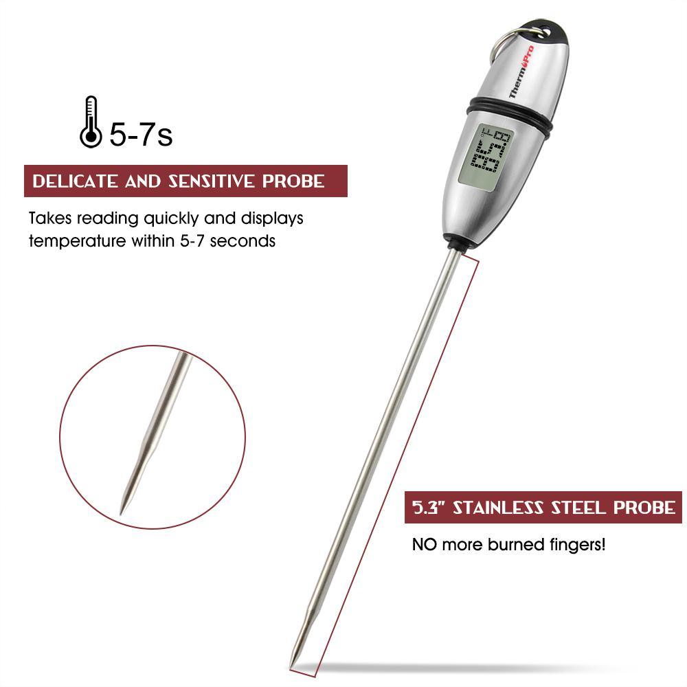 Instant Read Digital Electronic Meat Cooking Thermometer for Kitchen Food Grill Oven BBQ and Smoker