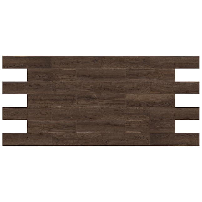 allen + roth Shed Cappuccino 6-in x 24-in Matte Ceramic Wood Look Floor and Wall Tile (0.96-sq. ft/ Piece)