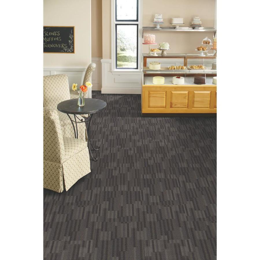 Common Area 18-Pack Ambience Pattern Full Spread Adhesive Carpet Tile