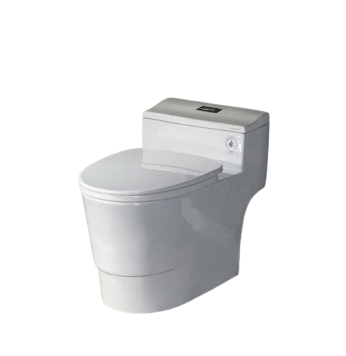 Conserver 1-Piece 1.28 GPF High Efficiency Dual Flush Elongated All-in-One Toilet in White with Seat Included
