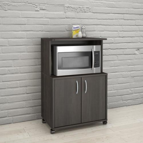 Nexera Brown Composite Base with Wood Laminate Top Microwave Cart (15.88-in x 23.75-in x 36-in)