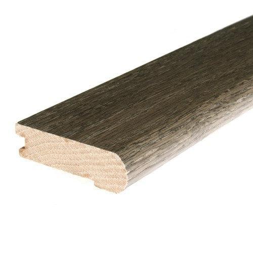 Flexco Solid Wood Stair Nose 2.75-in x 78-in Silver Prefinished Oak Stair Nosing