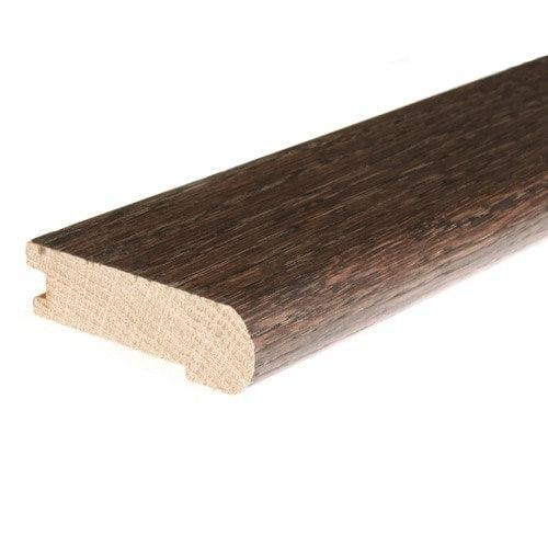 Flexco Solid Wood Stair Nose 2.75-in x 78-in Chocolate Prefinished Oak Stair Nosing