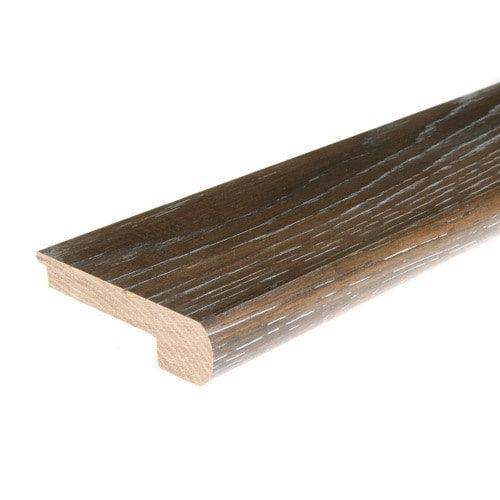 Flexco Solid Wood Stair Nose 2.75-in x 78-in Iron Grove Prefinished Hickory Stair Nosing