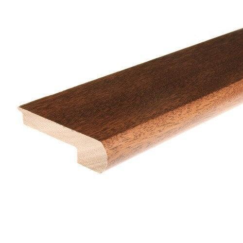 Flexco Solid Wood Stair Nose 2.75-in x 78-in Natural Prefinished Sapele Stair Nosing