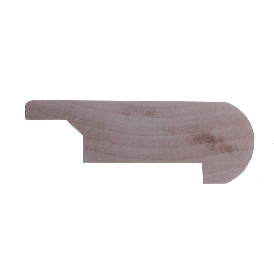 Flexco Solid Wood Stair Nose 2.75-in x 78-in Acadian Walnut Prefinished Walnut Stair Nosing