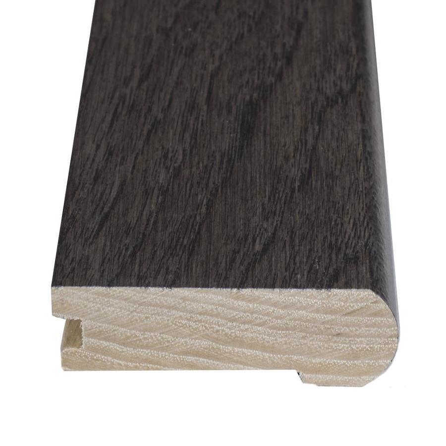 Flexco Solid Wood Stair Nose 3.25-in x 78-in Shady Gray Prefinished Hickory Stair Nosing
