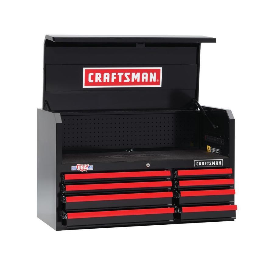 CRAFTSMAN 2000 Series 40.5-in W x 24.5-in H 8-Drawer Steel Tool Chest (Black)