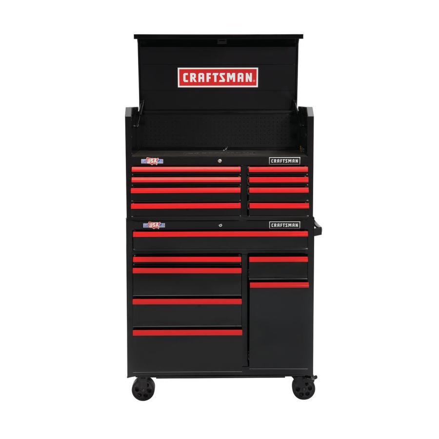CRAFTSMAN 2000 Series 40.5-in W x 24.5-in H 8-Drawer Steel Tool Chest (Black)