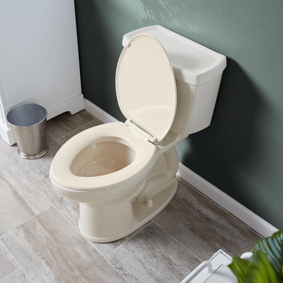 American Standard Champion 4 Linen WaterSense Elongated Chair Height 2-Piece Toilet 12-in Rough-In Size (ADA Compliant)